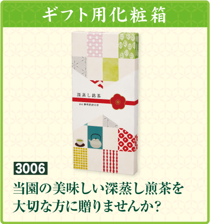 『100g平袋用化粧箱』 ギフト 贈り物 贈答用 深蒸し茶 日本茶 掛川茶産地問屋 中村香緑園