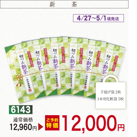  『初づみ新茶 6本セット 100g×6本』【予約期間令和2026年4/24まで】