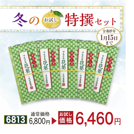 上煎茶 マルナカ花葵 5本セット